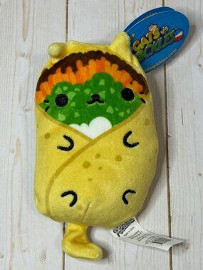 4 for $12 Cats vs Pickles Burrito #158 Taco Cat 4” Mini Plush Stuffed Animal NWT